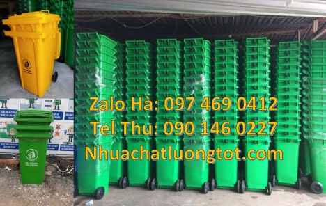 Thùng rác 120l nắp kín, Xe rác 120l 240l thùng rác 60 lít có bánh xe, Thùng rác 60 lít, Thu