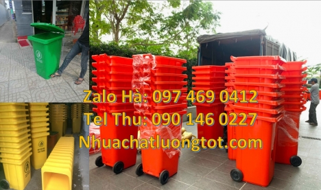 Thùng rác 120l nắp kín, Xe rác 120l 240l thùng rác 60 lít có bánh xe, Thùng rác 60 lít, Thu