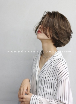 Cắt Tóc Ngang Vuông Uốn Cụp Phồng Tóc Uy Tín Giá Rẻ Hoài Đức - Nam Đỗ Hair Salon