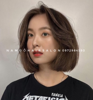 Cắt Tóc Ngang Vai Uốn Cụp Tóc Đẹp Giá Rẻ Hoài Đức - Nam Đỗ Hair Salon