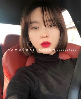 Cắt Tóc Ngang Vai Uốn Cụp Phồng Đẹp Giá Rẻ Hoài Đức - Nam Đỗ Hair Salon