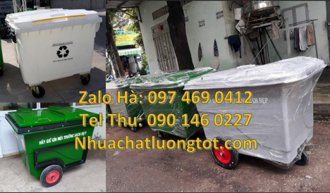 Xe gom rác 1000 lít, Cung cấp sỉ xe chở rác 3 bánh đúc, Xe thu gom rác 660l 1000l 3 bánh hơi, Xe gom