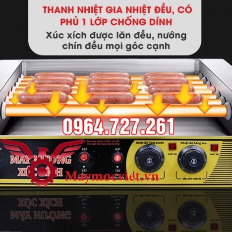 Bếp nướng xúc xích, lạp xưởng, dồi sụn loại 10 thanh VMX10