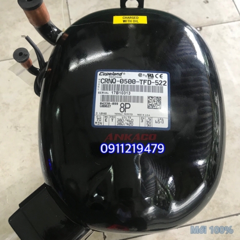 block - máy nén lạnh copeland piston 5hp CRNQ-0500-TFD