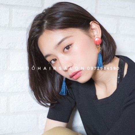 Cắt Tóc Ngang Vuông Uốn Cụp Phồng Tóc Đẹp Giá Rẻ Hoài Đức - Nam Đỗ Hair Salon