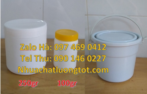 hũ 200g đựng bơ thực vật,  hũ nhựa 250 gr đựng thực phẩm, hũ 250 g đựng dung môi, chuyên sỉ hũ nhựa