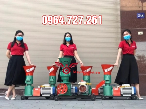 Máy ép cám viên 3 quả lô VME3L dùng điện 1 pha năng suất lớn