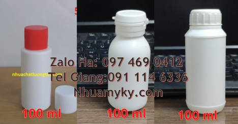 Chai 250 ml vặn, chai 250 ml nắp garenty chai nhựa trắng đục Chai 30ml đựng hóa chất, chai 30ml đự