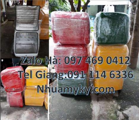 Thùng ship hàng, thùng ship hàng giá rẻ thùng giao đồ ăn nhựa composite đại lý thùng ship hàng, th