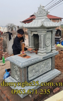 11+ Mộ đá 1 mái đẹp nhất lắp đặt tại Quảng Nam
