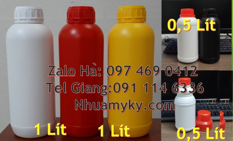Chai hdpe 100ml vuông, chai 250 ml đựng thuốc sâu chai 500m chia vạch, bình nhựa 0.5 lít, Chai 50ml
