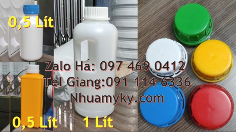 Chai hdpe 100ml vuông, chai 250 ml đựng thuốc sâu chai 500m chia vạch, bình nhựa 0.5 lít, Chai 50ml