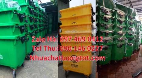 xe thu gom rác 3 bánh lớn, bán sỉ xe rác 660l, Xe thu gom rác 660 lít bánh nhỏ, Xe gom rác 1000 lít,