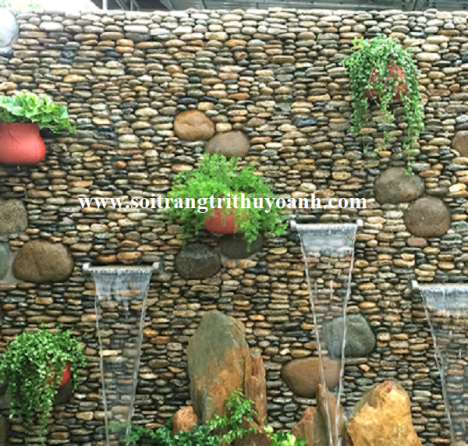 Sỏi trang trí thác nước tại tphcm