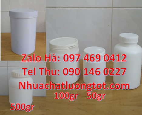 Hũ nhựa 100 gram, hũ 200g đựng đậu phộng, hũ đựng kẹo 200 gram, hũ nhựa 250 g trắng đục, sỉ lẻ hũ nh