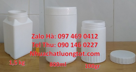 Hũ nhựa 100 gram, hũ 200g đựng đậu phộng, hũ đựng kẹo 200 gram, hũ nhựa 250 g trắng đục, sỉ lẻ hũ nh