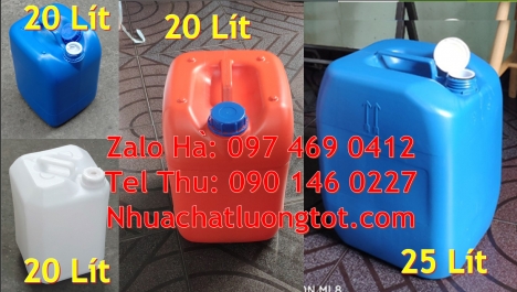 can dẹp 30 lít đựng thuốc thú y giá rẻ, Can 20l dày xanh, can 25l xanh, Can nhựa 18l đựng mực in,