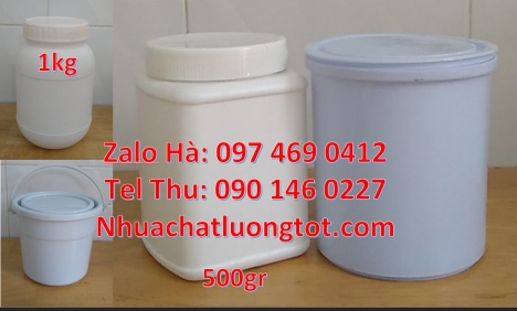 Hũ nhựa 100 gram, hũ 200g đựng đậu phộng, hũ đựng kẹo 200 gram, hũ nhựa 250 g trắng đục, sỉ lẻ hũ nh