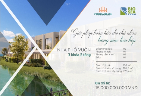 cao tầng VENEZIA BEACH full nội thất 70m2