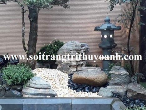 Sỏi trang trí thác nước tại tphcm
