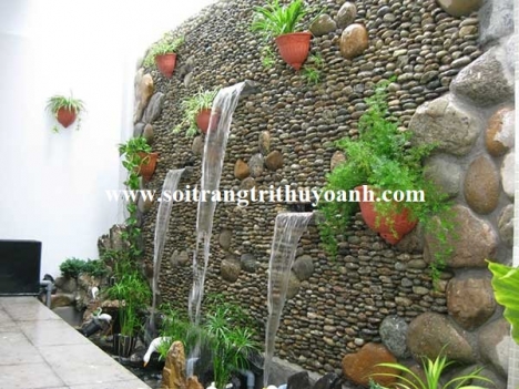 Sỏi trang trí thác nước tại tphcm