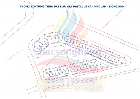 BÁN VÀI LÔ RẺ NHẤT ĐẤU GIÁ X1 LÊ XÁ, MAI LÂM, ĐÔNG ANH - CẠNH VINHOME CỔ LOA
