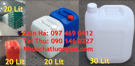 can dẹp 30 lít đựng thuốc thú y giá rẻ, Can 20l dày xanh, can 25l xanh, Can nhựa 18l đựng mực in,