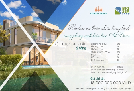 cao tầng VENEZIA BEACH full nội thất 70m2