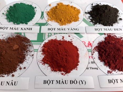 Bột màu oxit sắt sản xuất gạch tại Hà Nội