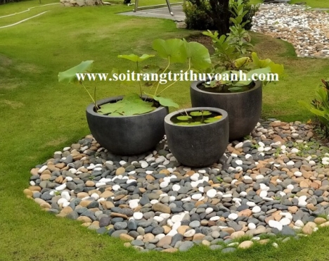 Sỏi trang trí thác nước tại tphcm
