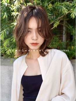 Uốn Sóng Nước Cắt Tóc Ngang Vuông Đẹp Uy Tín Giá Rẻ Hoài Đức - Nam Đỗ Hair Salon