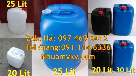 can nhựa 30 lít đựng thực phẩm can nhựa 5 lít trong, can 18l đựng mật mía, can nhựa giá rẻ, can dẹp