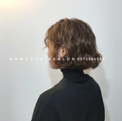 Uốn Sóng Nước Cắt Tóc Ngắn Mái Bay Uy Tín Giá Rẻ Hoài Đức - Nam Đỗ Hair Salon