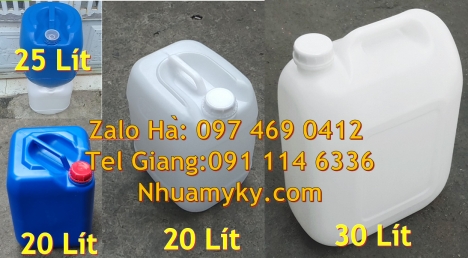 can nhựa 30 lít đựng thực phẩm can nhựa 5 lít trong, can 18l đựng mật mía, can nhựa giá rẻ, can dẹp