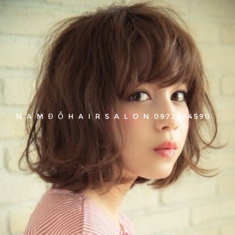 Uốn Xoăn Sóng Cắt Tỉa Tóc Ngắn Mái Mưa Đẹp Giá Rẻ Hoài Đức - Nam Đỗ Hair Salon