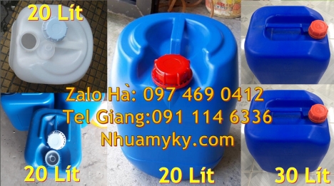 can nhựa 30 lít đựng thực phẩm can nhựa 5 lít trong, can 18l đựng mật mía, can nhựa giá rẻ, can dẹp