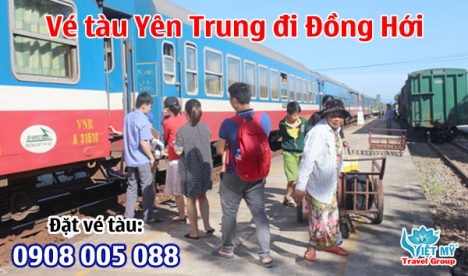 Vé tàu Yên Trung đi Đồng Hới