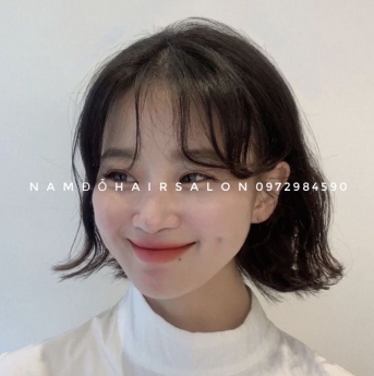 Uốn Sóng Nước Cắt Tóc Ngang Vuông Đẹp Giá Rẻ Hoài Đức - Nam Đỗ Hair Salon