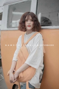 Uốn Sóng Nước Cắt Tóc Ngang Vuông Đẹp Giá Rẻ Hoài Đức - Nam Đỗ Hair Salon
