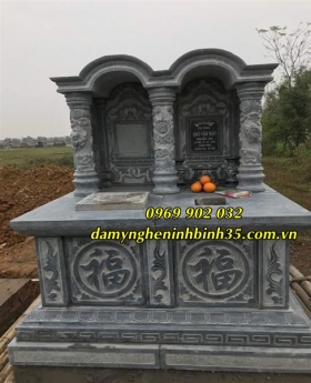 Mẫu mộ đá đôi đẹp bán tại Bắc Giang