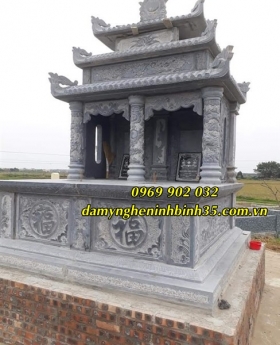Mẫu mộ đá đôi đẹp bán tại Bắc Giang