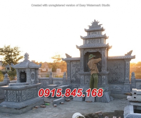 06 Mẫu mộ tháp đá đẹp bán tại hưng yên