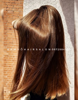 Màu Nâu Vàng,Địa Chỉ Nhuộm Tóc Đẹp Giá Rẻ Hoài Đức - Nam Đỗ Hair Salon