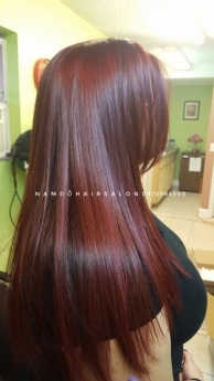 Nhuộm Tím Đỏ,Địa Chỉ Nhuộm Tóc Uy Tín Giá Rẻ Hoài Đức - Nam Đỗ Hair Salon