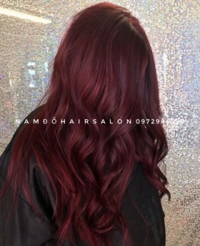 Nhuộm Đỏ Tím,Địa Chỉ Nhuộm Tóc Uy Tín Giá Rẻ Hoài Đức - Nam Đỗ Hair Salon