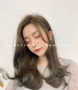 Nhuộm Nâu Rêu,Địa Chỉ Nhuộm Tóc Đẹp Uy Tín Giá Rẻ Hoài Đức - Nam Đỗ Hair Salon