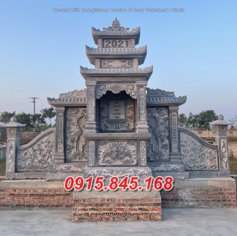 06 Mẫu mộ tháp đá đẹp bán tại hưng yên