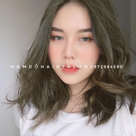 Màu Nâu Ánh Lạnh,Địa Chỉ Nhuộm Tóc Đẹp Giá Rẻ Hoài Đức - Nam Đỗ Hair Salon
