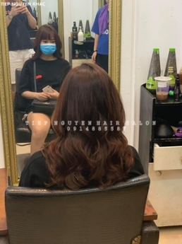 Học nghề tóc, uốn xoăn hippie style độc đáo tiệp nguyễn