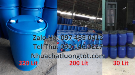 Phuy nhựa 220 lít nắp mở, Phuy nhựa 30 lít, Thùng phuy nhựa 150 lít nắp mở, Giá bán thùng phi nhựa 2
